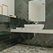 Romola Green Glazed Wall Tiles - 100 x 530mm