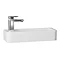 Ronda 500mm White Ash 2-In-1 Combined Wash Basin & Toilet Profile Large Image