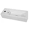 Ronda 500mm White Ash 2-In-1 Combined Wash Basin & Toilet Feature Large Image