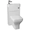 Ronda 500mm White Ash 2-In-1 Combined Wash Basin & Toilet Large Image