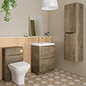 Monza Chestnut 600mm Wide Floor Standing Vanity Unit