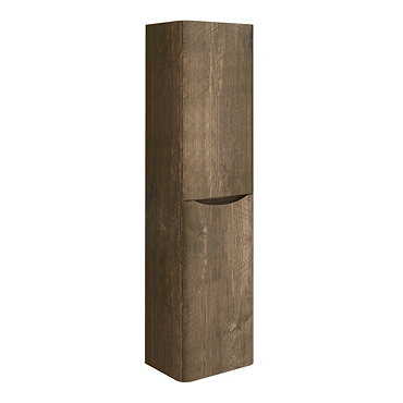 Monza Chestnut Tall Wall Hung Storage Unit - 1500mm High