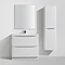 Ronda White Ash 900mm Wide Floor Standing Vanity Unit Profile Large Image