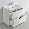 Ronda White Ash 900mm Wide Floor Standing Vanity Unit Feature Large Image