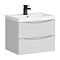 Monza White Ash Wall Hung Bathroom Furniture Package