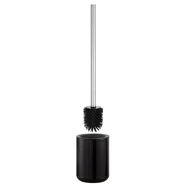 Rondo Black Toilet Brush & Holder