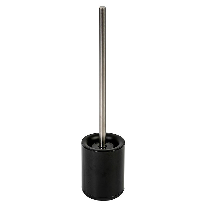 Rondo Black Toilet Brush & Holder Large Image