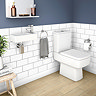 Rondo RH Cloakroom Suite (Toilet + Wall Hung Basin) Large Image