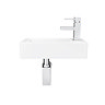 Rondo Wall Hung Small Cloakroom Basin 1TH - 365 x 180mm  Standard Large Image
