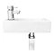 Rondo Wall Hung Small Cloakroom Basin Package  In Bathroom Large Image