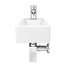 Rondo Wall Hung Small Cloakroom Basin Package  additional Large Image