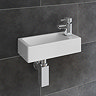 Rondo RH Wall Hung Small Cloakroom Basin Package Large Image