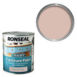 Ronseal Chalky Furniture Paint - English Rose Medium Image
