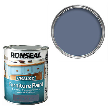 Ronseal Chalky Furniture Paint - Midnight Blue  Profile Large Image