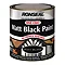 Ronseal One Coat Exterior Wood Paint 750ml - Black Matt  Profile Large Image