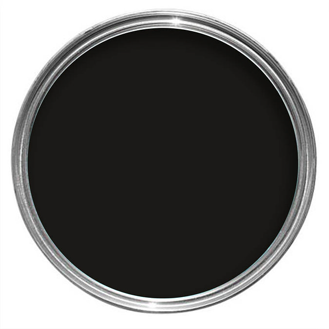 Ronseal One Coat Paint 250ml - Black Satin  Feature Large Image