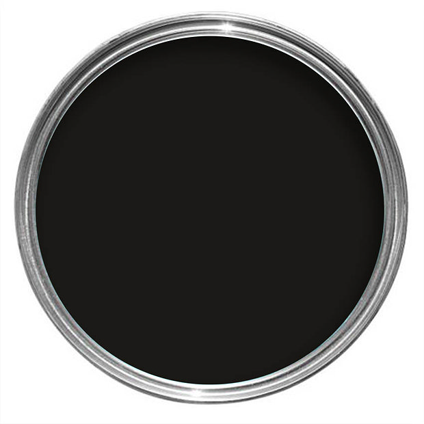 One Coat Black Satin Paint Ronseal Victorian Plumbing