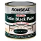 Ronseal One Coat Paint 250ml - Black Satin  Profile Large Image