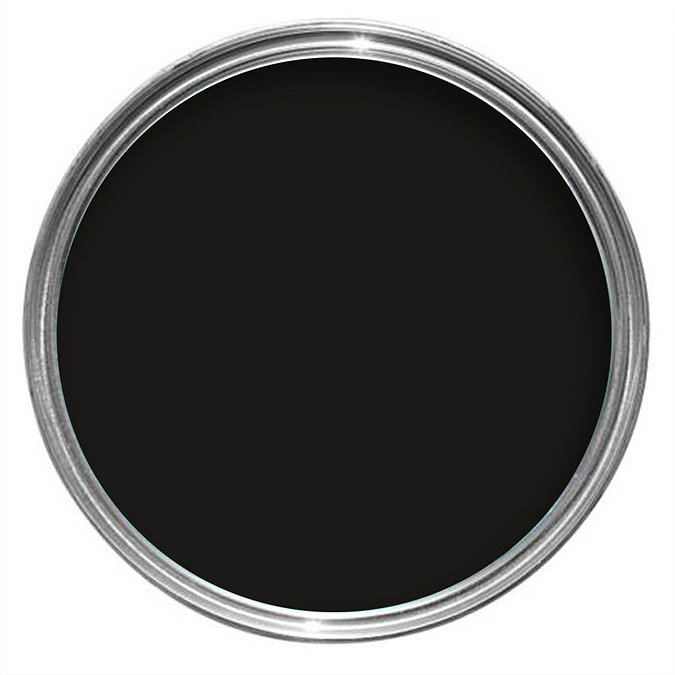 Ronseal One Coat Tile Paint 750ml - Black Satin  Feature Large Image