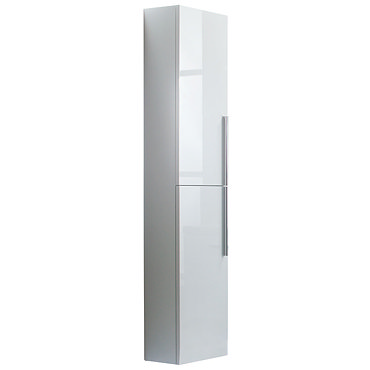 Roper Rhodes 300mm Tall Bathroom Storage Cupboard - Gloss White Profile Large Image