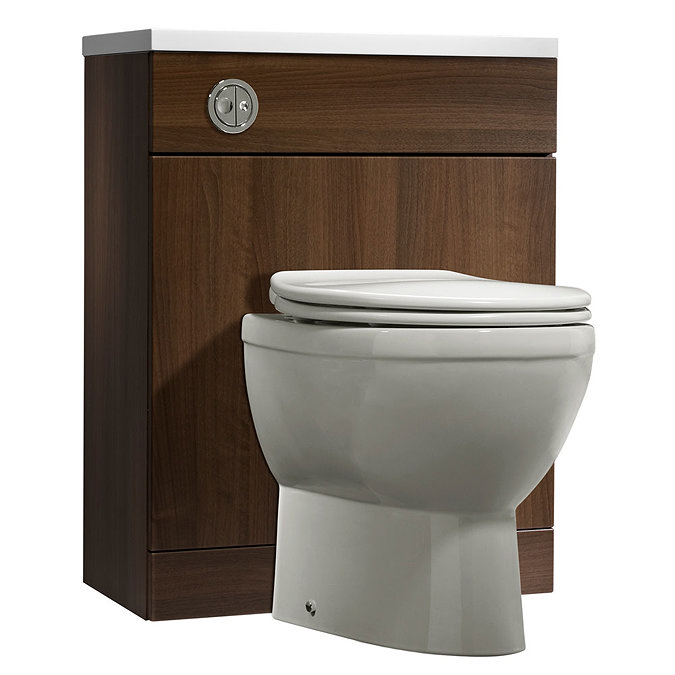 Roper Rhodes 600mm Back to Wall WC Unit & Worktop - Walnut Large Image