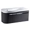 Roper Rhodes Cirrus 900mm Wall Mounted Unit & Basin - Gloss Clay - Left Hand Large Image