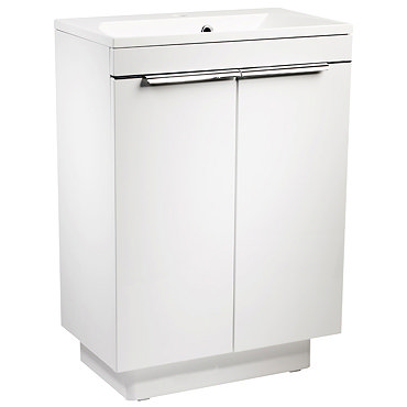 Roper Rhodes Cypher 600mm Freestanding Unit - Gloss White Profile Large Image