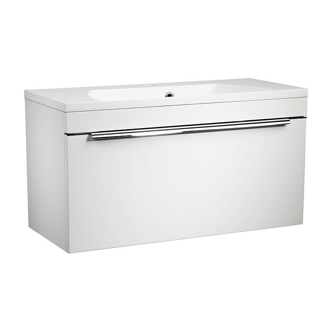 Roper Rhodes Cypher 800mm Wall Mounted Unit - Gloss White Large Image