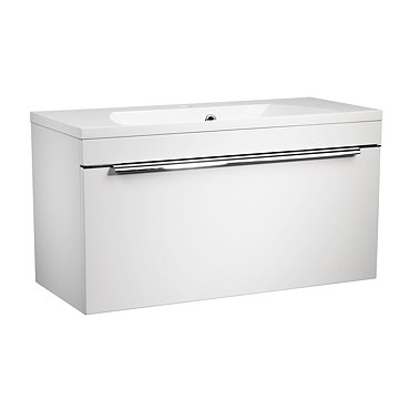 Roper Rhodes Cypher 800mm Wall Mounted Unit - Gloss White Profile Large Image