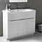 Roper Rhodes Diverge 1000mm Freestanding Unit - Gloss White Profile Large Image