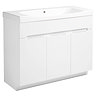 Roper Rhodes Diverge 1000mm Freestanding Unit - Gloss White Large Image