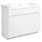 Roper Rhodes Diverge 1000mm Freestanding Unit - Gloss White Large Image