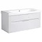 Roper Rhodes Diverge 1000mm Wall Mounted Unit - Gloss White Large Image