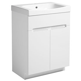 Roper Rhodes Diverge 600mm Freestanding Unit - Gloss White Large Image