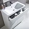 Roper Rhodes Diverge 800mm Freestanding Unit - Gloss White Profile Large Image