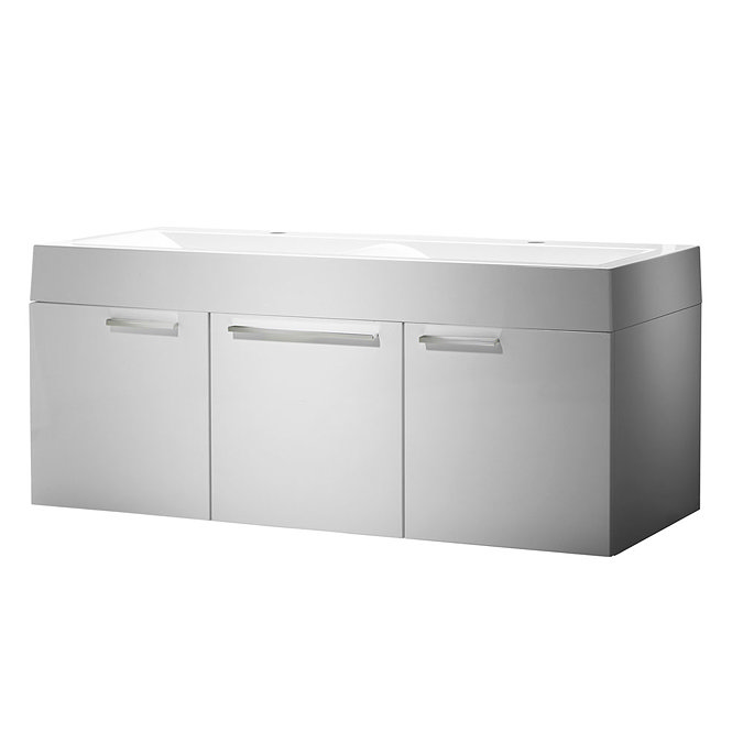 Roper Rhodes Envy 1200mm Double Wall Mounted Unit - Gloss White Large Image