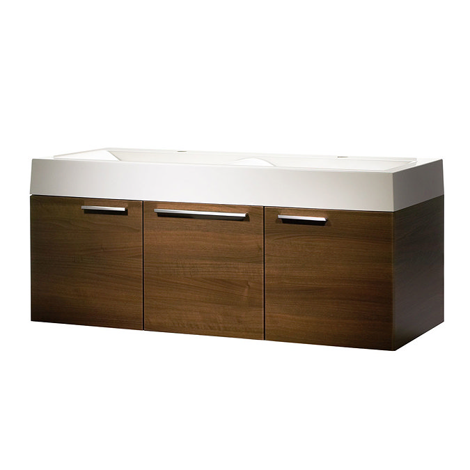 Roper Rhodes Envy 1200mm Double Wall Mounted Unit - Walnut Large Image