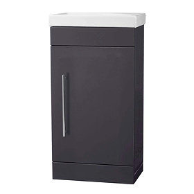 Roper Rhodes Esta 445mm Cloakroom Unit - Matt Carbon Large Image