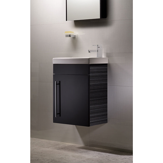 Roper Rhodes Esta 450mm Cloakroom Wall Mounted Unit - Anthracite Profile Large Image