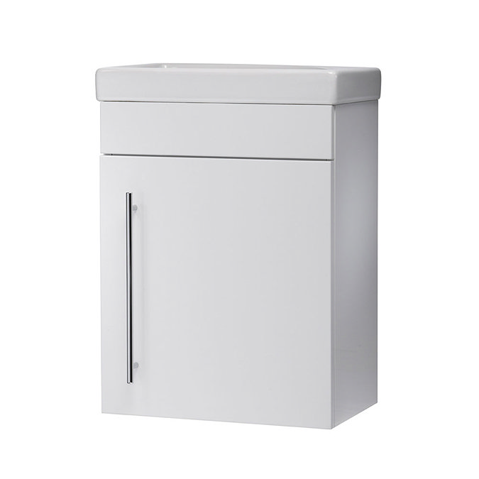 Roper Rhodes Esta 450mm Cloakroom Wall Mounted Unit - Gloss White Large Image