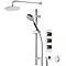 Roper Rhodes Event Round Triple Function Shower System with Bath Filler - SVSET22 Large Image