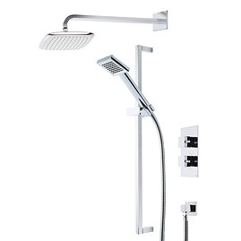 Roper Rhodes Event Square Dual Function Shower System with Fixed Shower Head - SVSET17 Large Image