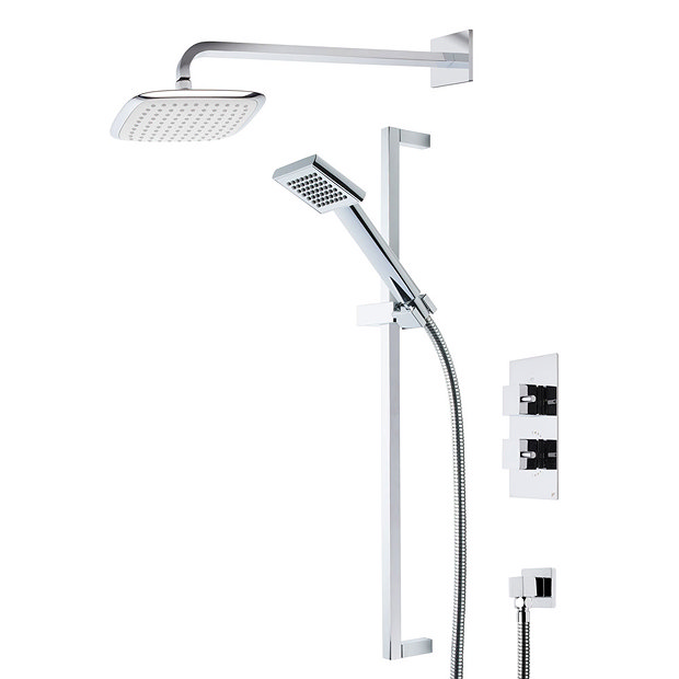 Roper Rhodes Event Square Dual Function Shower System with Fixed Shower Head - SVSET17 Large Image