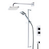 Roper Rhodes Event Square Dual Function Shower System with Fixed Shower Head - SVSET17 Large Image
