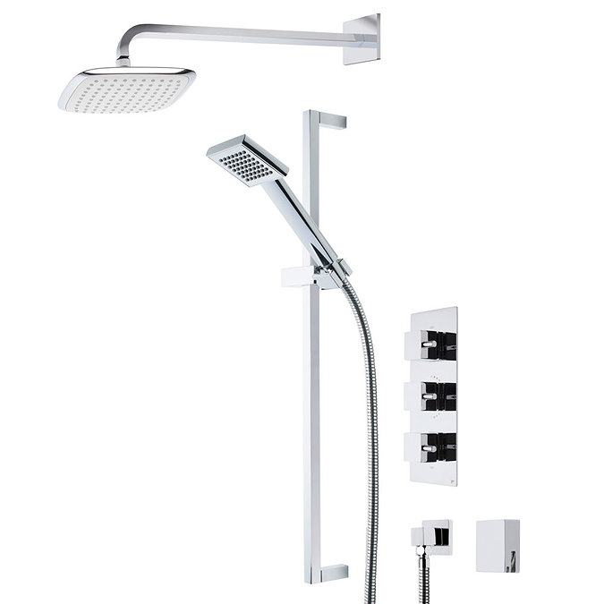 Roper Rhodes Event Square Triple Function Shower System with Bath Filler - SVSET19 Large Image