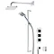 Roper Rhodes Event Square Triple Function Shower System with Bath Filler - SVSET19 Large Image