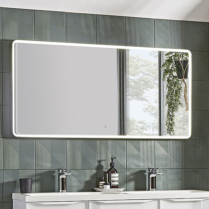 Roper Rhodes Frame 1200mm LED Illuminated Rectangular Mirror - Gloss White - FR120SW  Profile Large 