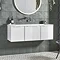 Roper Rhodes Frame 1200mm Wall Mounted Vanity Unit & Isocast Basin - Gloss White Large Image