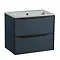 Roper Rhodes Frame 600mm Wall Mounted Vanity Unit & Isocast Basin - Derwent Blue Large Image