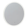 Roper Rhodes Frame 600mm LED Illuminated Round Mirror - Gloss White - FR60RW Large Image